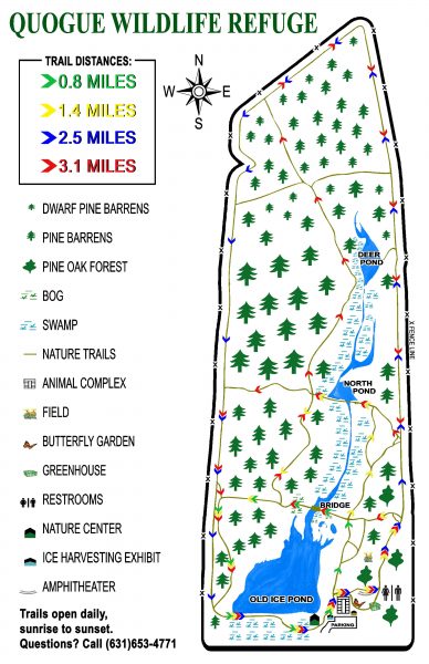 Trail Map Quogue Wildlife Refuge