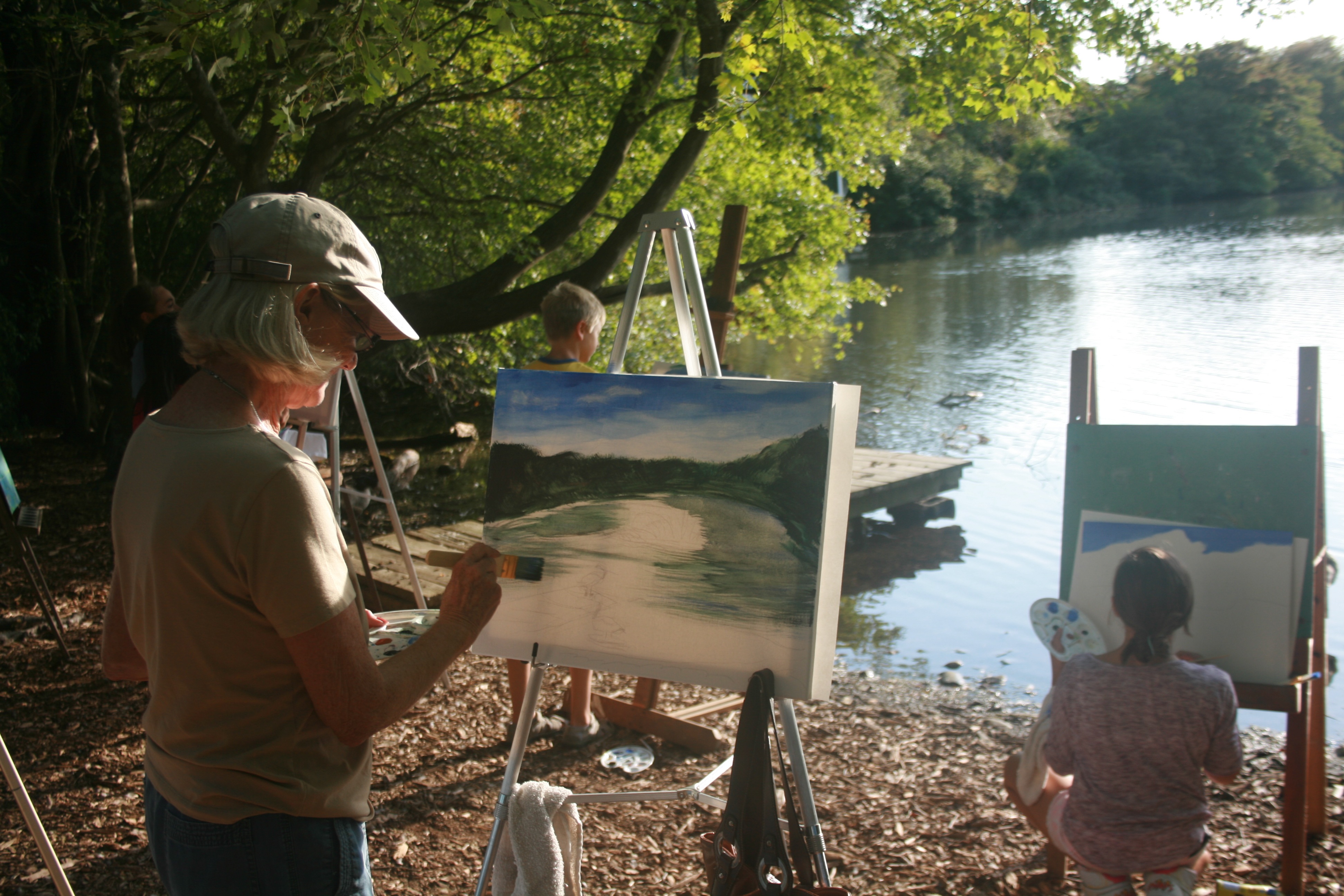 pondside painting